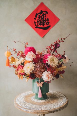 ｜桃陽春滿｜ L 盆花
