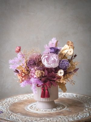 ｜花紫吉祥 ｜S 永生盆花