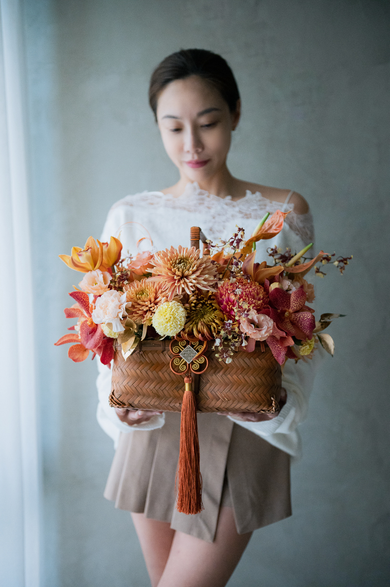 熠熠生輝|迎春長型花籃 - Image 3